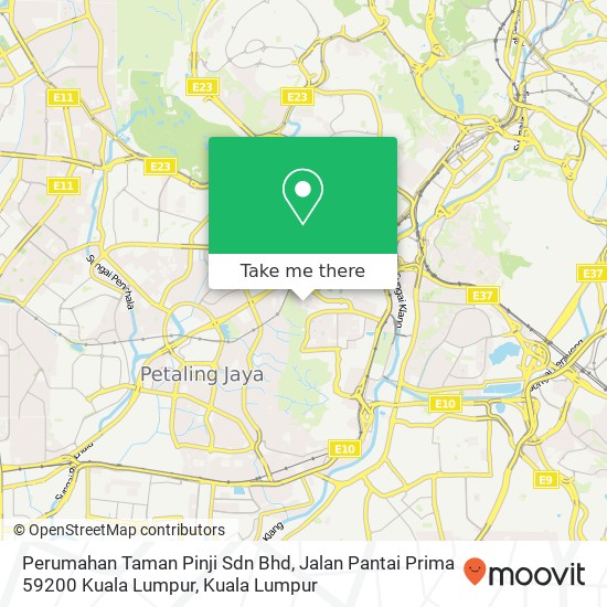Perumahan Taman Pinji Sdn Bhd, Jalan Pantai Prima 59200 Kuala Lumpur map