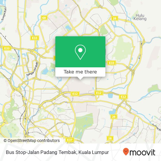 Bus Stop-Jalan Padang Tembak map