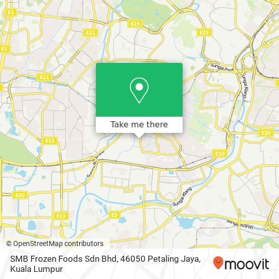 Peta SMB Frozen Foods Sdn Bhd, 46050 Petaling Jaya