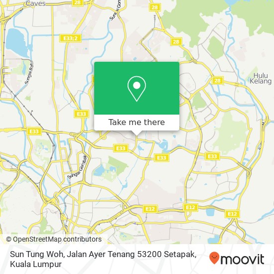 Sun Tung Woh, Jalan Ayer Tenang 53200 Setapak map