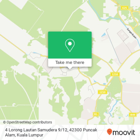 Peta 4 Lorong Lautan Samudera 9 / 12, 42300 Puncak Alam