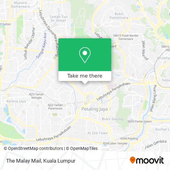 The Malay Mail map