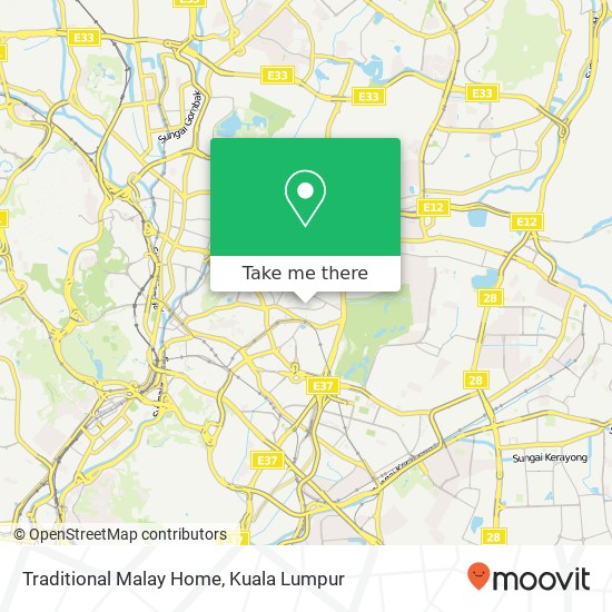 Traditional Malay Home map