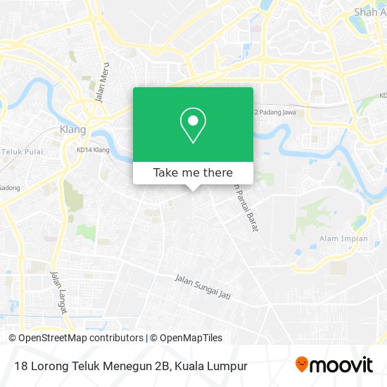 Peta 18 Lorong Teluk Menegun 2B