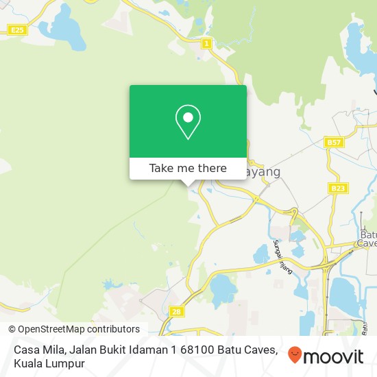 Casa Mila, Jalan Bukit Idaman 1 68100 Batu Caves map