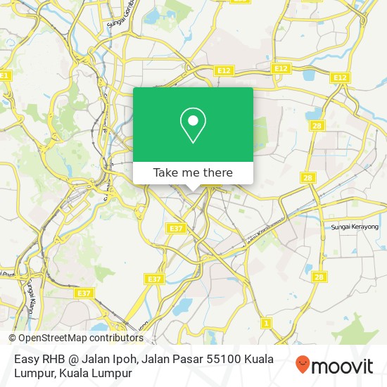 Peta Easy RHB @ Jalan Ipoh, Jalan Pasar 55100 Kuala Lumpur