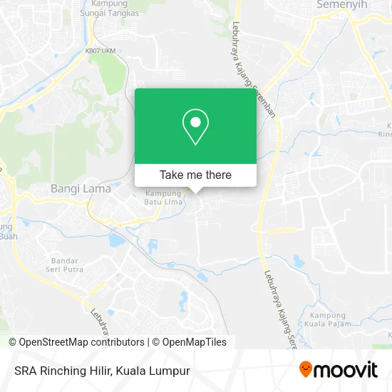 SRA Rinching Hilir map