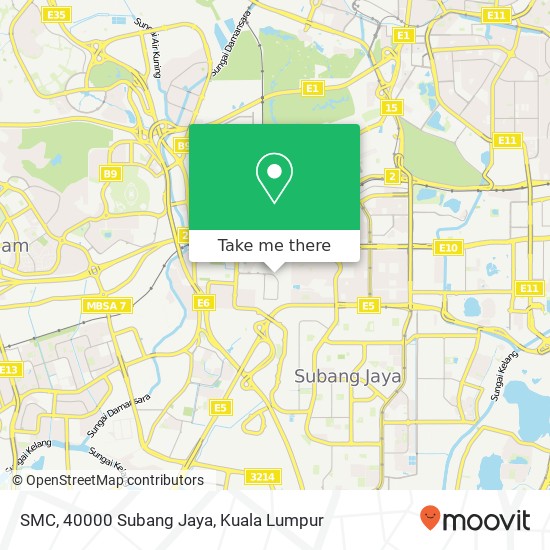 Peta SMC, 40000 Subang Jaya