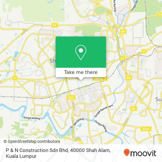 P & N Construction Sdn Bhd, 40000 Shah Alam map