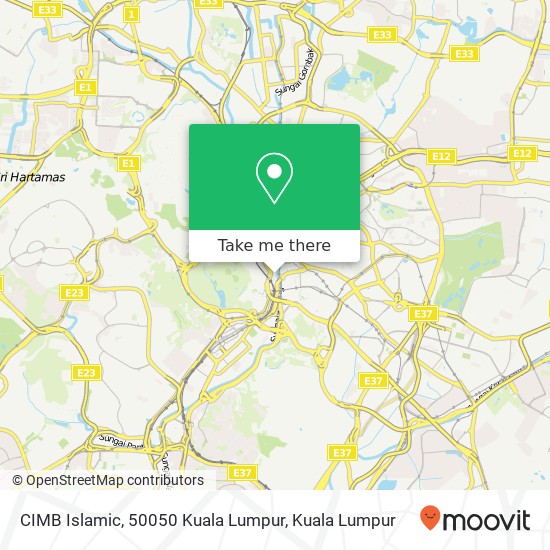 Peta CIMB Islamic, 50050 Kuala Lumpur