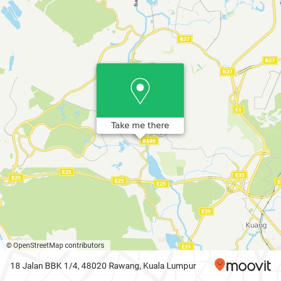 18 Jalan BBK 1/4, 48020 Rawang map