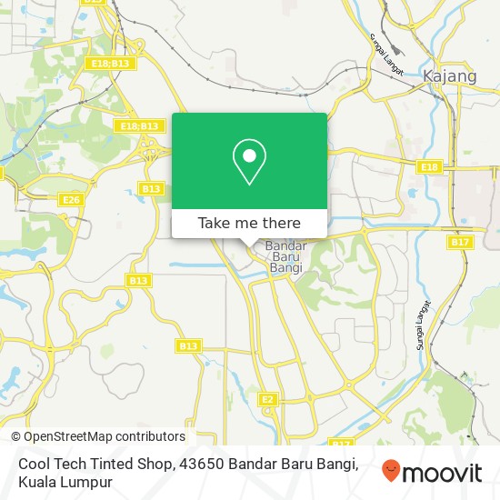 Cool Tech Tinted Shop, 43650 Bandar Baru Bangi map