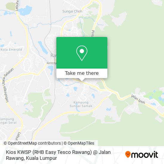 Kios KWSP (RHB Easy Tesco Rawang) @ Jalan Rawang map