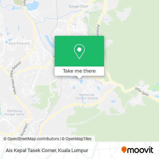 Peta Ais Kepal Tasek Corner