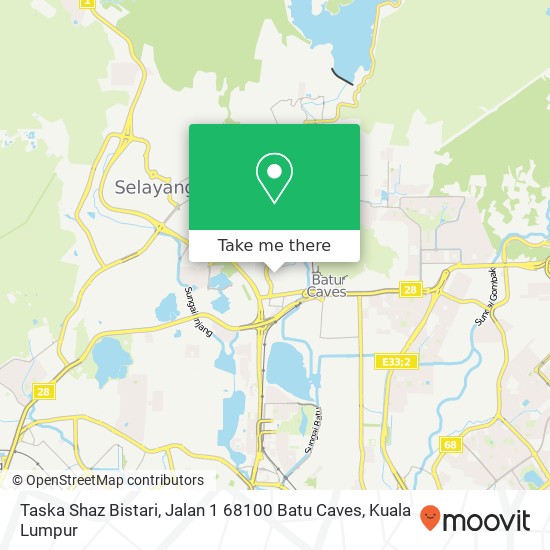 Taska Shaz Bistari, Jalan 1 68100 Batu Caves map