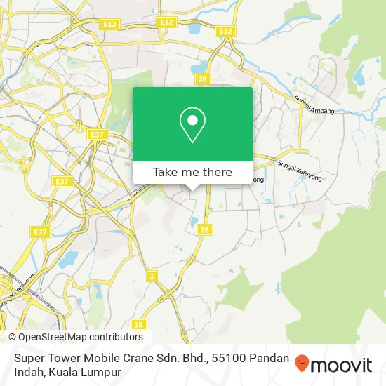 Peta Super Tower Mobile Crane Sdn. Bhd., 55100 Pandan Indah