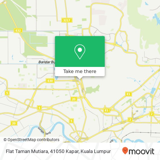 Peta Flat Taman Mutiara, 41050 Kapar