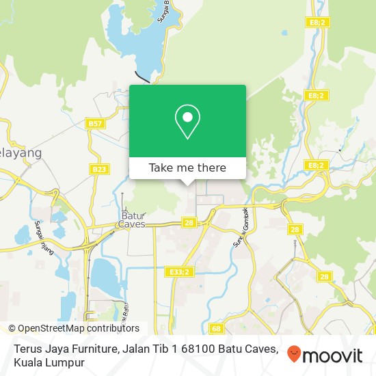 Terus Jaya Furniture, Jalan Tib 1 68100 Batu Caves map