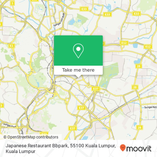 Japanese Restaurant Bbpark, 55100 Kuala Lumpur map