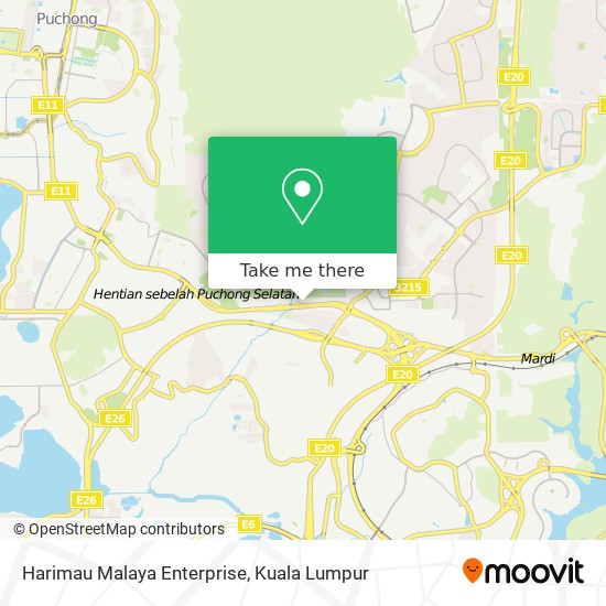 Harimau Malaya Enterprise map