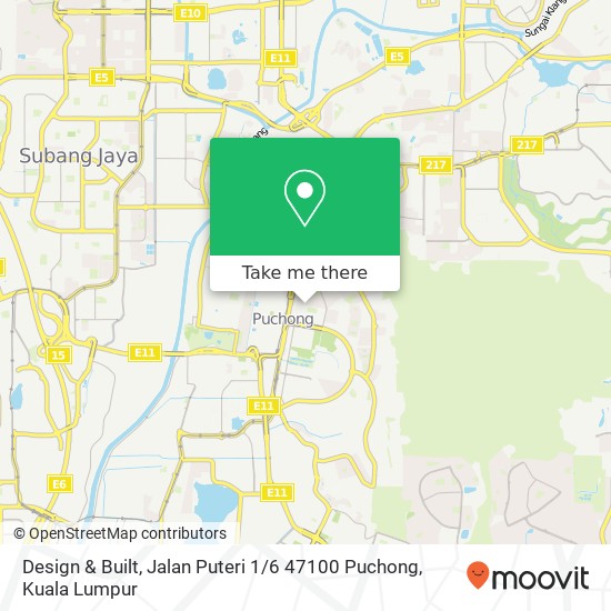 Design & Built, Jalan Puteri 1 / 6 47100 Puchong map