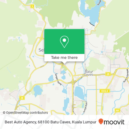 Best Auto Agency, 68100 Batu Caves map