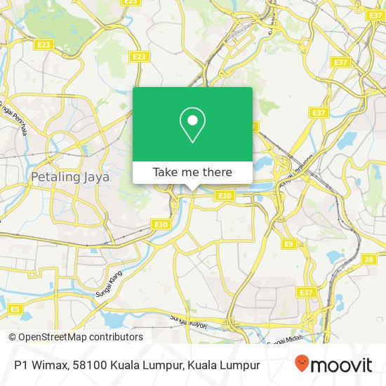 P1 Wimax, 58100 Kuala Lumpur map