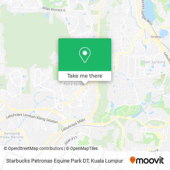 Starbucks Petronas Equine Park DT map