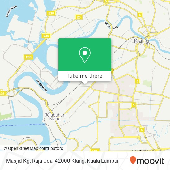 Masjid Kg. Raja Uda, 42000 Klang map