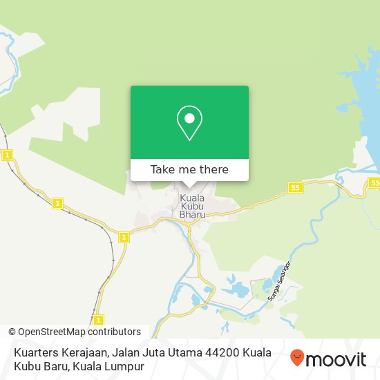 Kuarters Kerajaan, Jalan Juta Utama 44200 Kuala Kubu Baru map