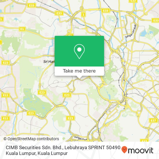 CIMB Securities Sdn. Bhd., Lebuhraya SPRINT 50490 Kuala Lumpur map