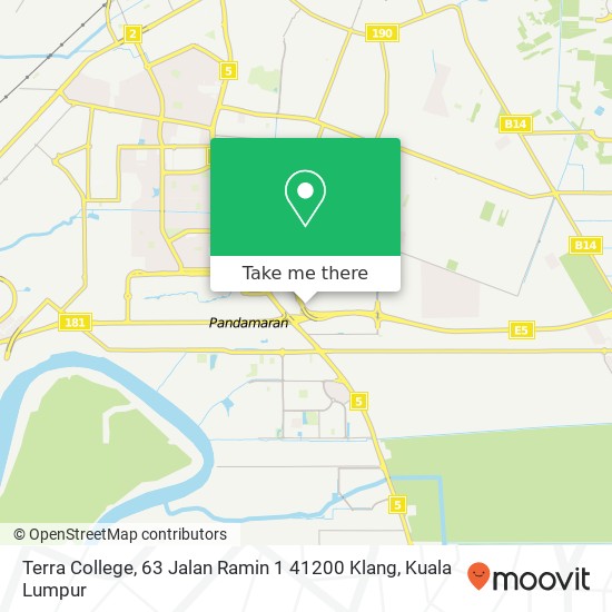Terra College, 63 Jalan Ramin 1 41200 Klang map