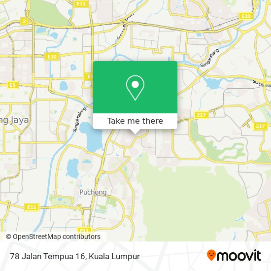 78 Jalan Tempua 16 map