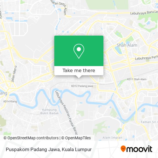 Puspakom Padang Jawa map