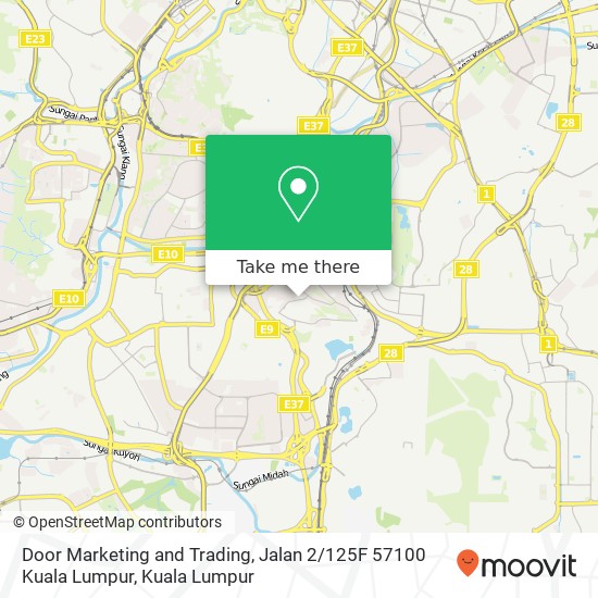 Peta Door Marketing and Trading, Jalan 2 / 125F 57100 Kuala Lumpur