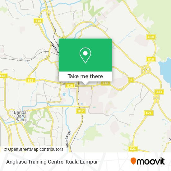 Angkasa Training Centre map