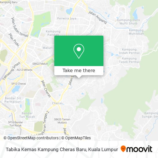 Peta Tabika Kemas Kampung Cheras Baru