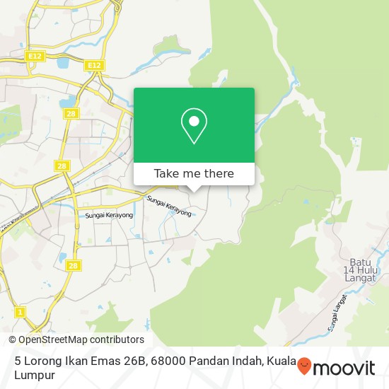 5 Lorong Ikan Emas 26B, 68000 Pandan Indah map