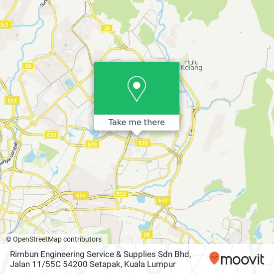 Rimbun Engineering Service & Supplies Sdn Bhd, Jalan 11 / 55C 54200 Setapak map