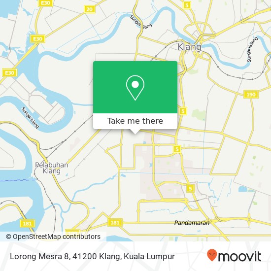Lorong Mesra 8, 41200 Klang map