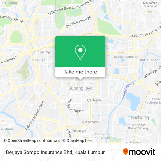 Peta Berjaya Sompo Insurance Bhd