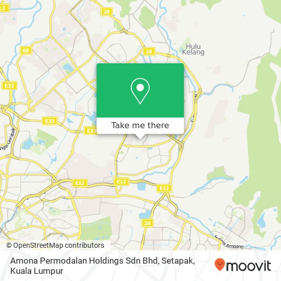 Peta Amona Permodalan Holdings Sdn Bhd, Setapak