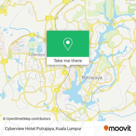 Cyberview Hotel Putrajaya map