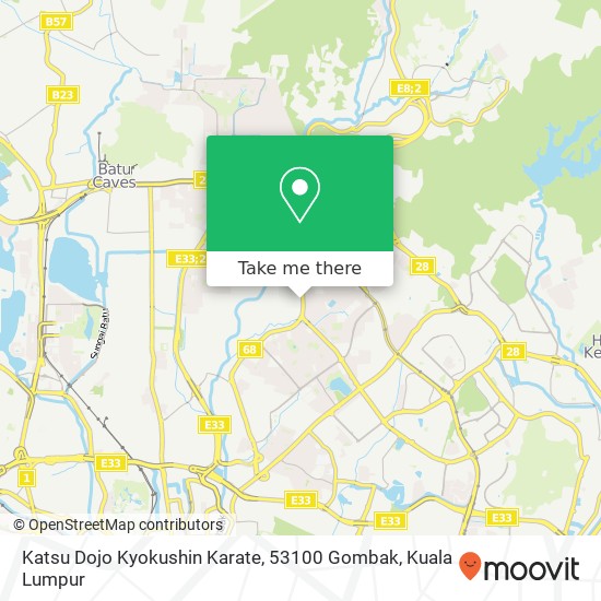 Katsu Dojo Kyokushin Karate, 53100 Gombak map