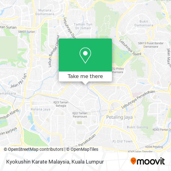 Kyokushin Karate Malaysia map