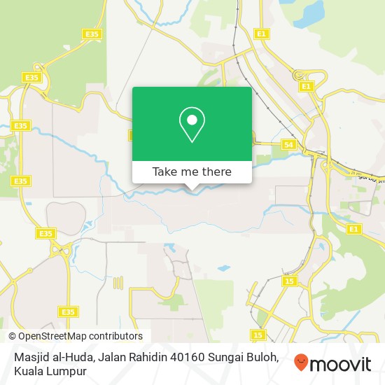 Masjid al-Huda, Jalan Rahidin 40160 Sungai Buloh map