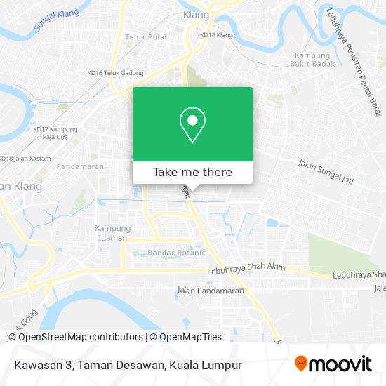 Kawasan 3, Taman Desawan map