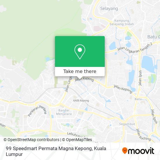 Peta 99 Speedmart Permata Magna Kepong