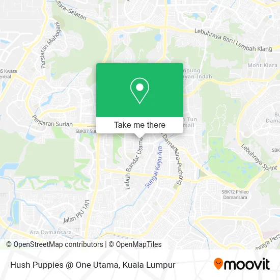 Hush Puppies @ One Utama map