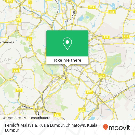 Peta Fernloft Malaysia, Kuala Lumpur, Chinatown